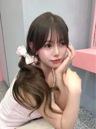 前髪顔まわりカット✖️透明感たっぷりカラー✖️ダメージケアトリートメント✨