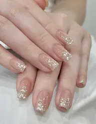 【人気】🌟ラメグラデーション✨&パーツ2個付き