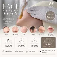 ✨🙋🏻♀️🙋🏻♂️メンズ⭕【FACE WAX B】選べる3パーツ|産毛・角質ケア ¥4,900