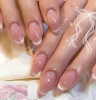 マグネット💫💫グラデーションフレンチ🤍ネイル