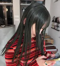 お得なセットメニュー💟【髪質改善💫】酸性ストレート🐩🪽+透明感カラー🥣+クイックトリートメント🎼カット追加可