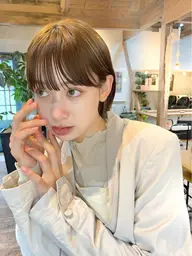 【25歲以上の方】🔶小顔補正カット+カラー🔶(高品質Tr無料付)イルミナも◎&ぱつっとボブくびれ