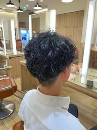 メンズカット+スパイラルパーマ+高保湿トリートメント