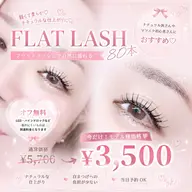 ️🩵期間限定モデル様価格️🩵フラットラッシュ80本(オフ無料)￥5700→￥3500