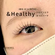【&Healty】LEDマツエク(1時間付け放題⏰60​〜​120本)×まつげパーマ