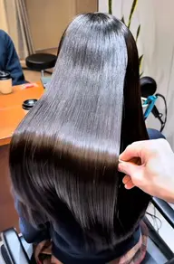 美髪縮毛矯正💫※後輩に教えながら一緒に施術🔥高濃度2ステップトリートメント 付き✨