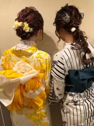 ペア割り☆浴衣着付け&ヘアセット🍉🍉🍉