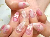 オフ込み◎季節の果物🍒サンプルネイル💅🏻色変え&果物変えok!あなたは🍌?🍉?それとも?