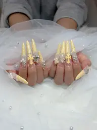 【EXTRA LONG-5XLサイズ チップ10本長さ出し】 やり放題 +パーツ無制限付け放題