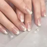 🤍6月限定練習モデル🤍【オフなし】HAND白フレンチ˖˚˳⌖