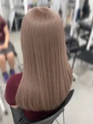 【✨ケアブリーチ×髪質改善で、透明感も艶も叶える✨】ケアブリーチダブルカラー+髪質改善トリートメント