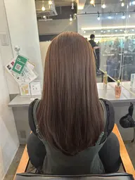 cut + straight + color + treatment