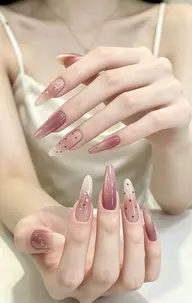 ♪♪ チップ長さだし10本💅🎨4本アートやり放題🎀パーツつけ放題(4本まで) 💚💛🩷