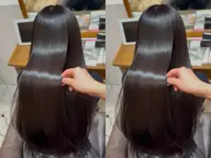 【髪質改善ストレート+3stepトリートメント】トリートメントでもっとツヤツヤに✨うねり、パサつき改善メニュー🫧