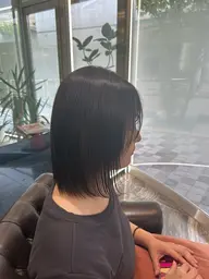 前髪カット+髪質改善ストレート