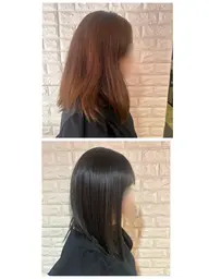 カット＋ヘアカラー＋縮毛矯正