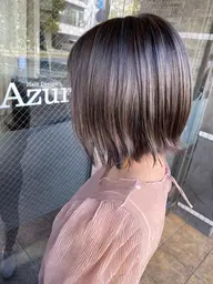 【☆透明感&ツヤ感UP☆】Azurカラー+シアバタートリートメント