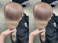 【ミニモ限定💕】🎀リタッチが伸びて気になる方🎀リタッチ➕ハイトーンカラー➕4STEP内部補修トリートメント🥣✨