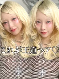 【一日1名限定❗️】⚠️埋まり次第終了⚠️似合わせカット✂️+ケアブリーチWカラー✨+韓国式艶オリジナルTR🫧