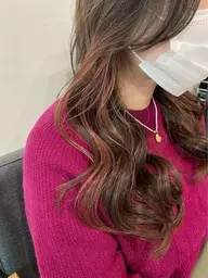 インナー、イヤリングカラー(ブリーチ込み)+全体カラー💎
