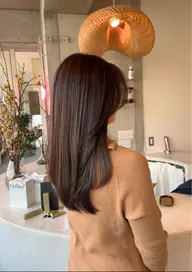 白髪ぼかしカラー＋カット　白髪染めは使いません❗️