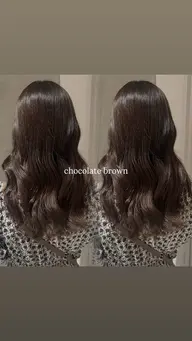 前髪カット+カラー+1step treatment🪻