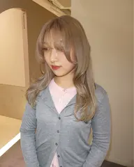 【ケアブリーチ+カラー+ 𝗥𝗘/𝗪𝗔𝗧𝗘𝗥 1step treatment】