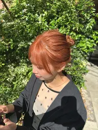 ⭐️リピーターさんへ⭐️ ケアブリーチダブルカラー(全体ケアブリーチ+全体カラー)+トリートメント