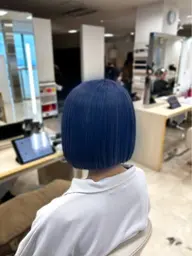【推し活にオススメ💙】ブリーチ2回+ブルーカラー