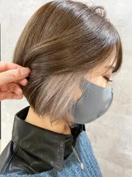 インナーカラー+ハホニコトリートメント 超音波ケアプロアイロン付き
