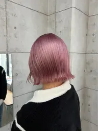 ケア付き❤️【トリプルカラー】ケアブリーチ×2回+全体カラー+システムトリートメント✨ロング料金無料✨