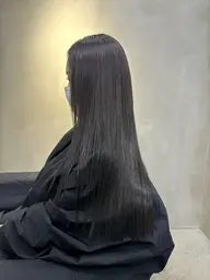 ワンカラー(ブリーチ無し)+毛髪強化トリートメント(施術時間2時間〜)