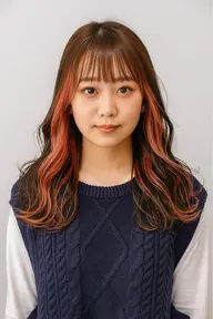 【カットと連動したデザイン!】カット+インナーケアカラー(ブリーチ込み)