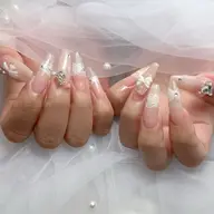 長さ出し10本+持ち込み️デザイン🎀通常パーツ付け放題💞(オフ込み)
