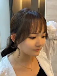 結んでもかわいい顔周りカット