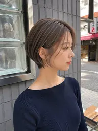 似合わせCUT+白髪ぼかしハイライト+髪質改善トリートメント ¥19800