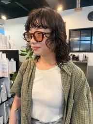 【くるくる/くしゃっと/ゆるふわ/癖毛風】カット+パーマ +コアミー4stepトリートメント¥14500​〜​