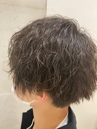 🔥今流行りのメンズパーマ🔥カット&波巻きパーマ&炭酸クレジングシャンプー付き✨インスタなどで良く見るメンズパーマ👍