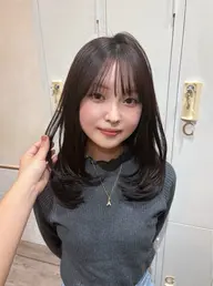 🍓レイヤーカットモデル🍓カット✂️+はちみつトリートメント🍯+コテ巻きスタイリング👱🏻♀️