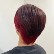 カット＋ブリーチポイントデザイン＋カラー＋内部補修トリートメント