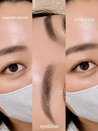 眉wax&(似合わせパーマorフラットマットラッシュ100本)オフ+sh+コーティング付き