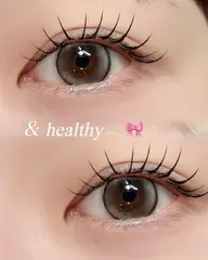 9/15まで限定‼️ナチュ盛れ最強⭐️【最新技術エクステパーマ】🎀アンドヘルシー100本🎀 |コーティング剤仕上げ付