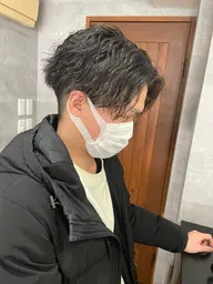 男性様限定カット+流行りの特殊パーマ