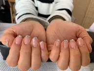 ガラスフレンチネイル