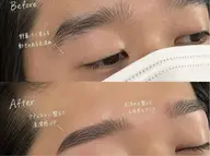 【清潔感up,メンズ限定】眉毛wax+パーマ+メイク仕上model(口コミ必須)