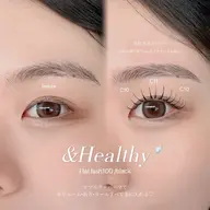 新技術☆【&Healthy】【エクステ+パーマ】 フラットラッシュ100本+パーマ