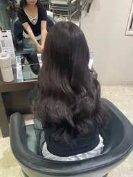 似合わせカット+ブリーチなしダブルカラー+トリートメント