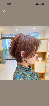 【世界特許取得カラー🫧】デザインカット+オイルカラー/オイルで染めることによって染みない、ツヤ・まとまりが出ます◎