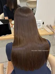 透明感ワンカラー🤎💖ミディアム限定✨トリートメント付き🫧