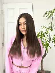 【ハムレッツオリジナル髪質改善&縮毛矯正】自然な仕上がりサラツヤヘアーに乾かしただけでなれちゃう髪質改善ストレートを体験